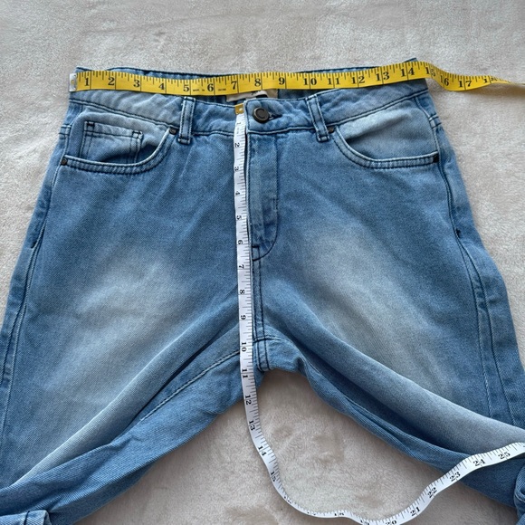 Cotélac French Braid Mom Jeans Size 1 US 8 Light Blue Wash - Picture 7 of 8